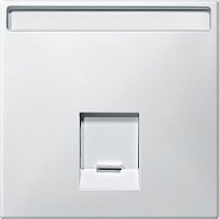 Лицевая панель Schneider Electric Merten Antique для 1-м. розетки RJ45 белый